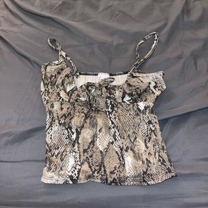snake skin tank top